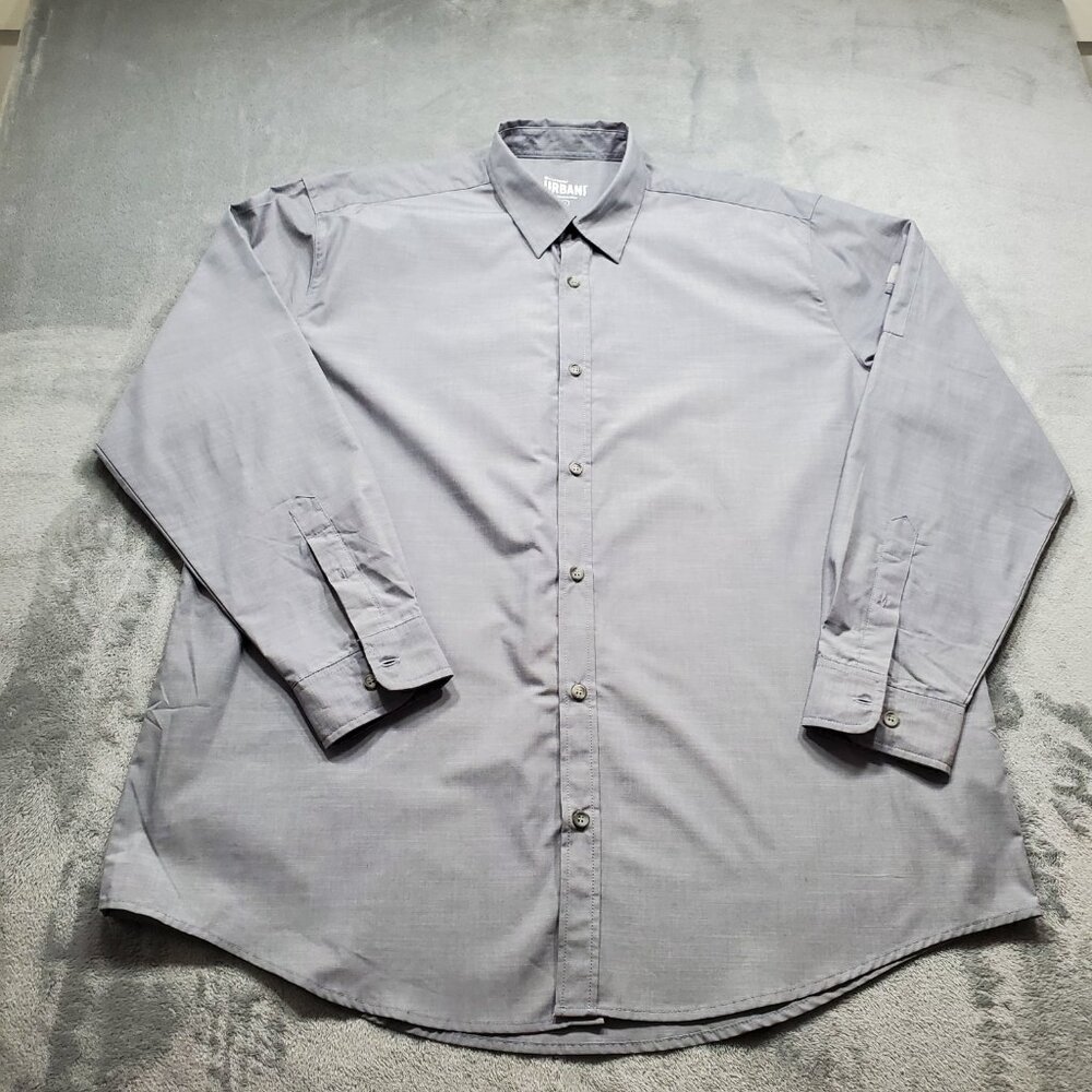 Chef Works Urban Collection Long Sleeve Button Up Chef Shirt Gray Men Sz XL